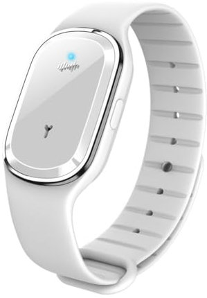 Bracelet anti-moustique ultrasonique bracelet étanche en silicone repousser (blanc)