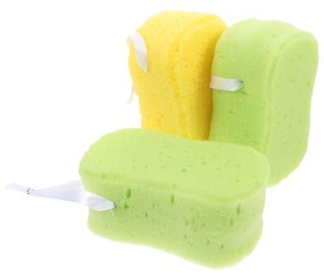 CLISPEED Verdickter Duschschaum Schwamm 3 Stück Massierender Verdickter Badeschwamm Körperreiniger Für Sanftes Peeling Und Hautdurchblutung Badezimmer Dusche