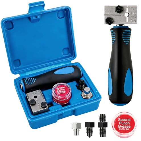 MFUSUL Herramienta de abocardado de tuberías de freno para abocardados DIN doble universal, kit de herramientas de abocardado para tuberías de freno de automóvil, herramienta de abocardado para