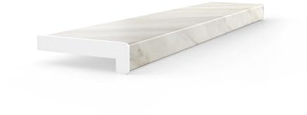 Seiletech.de FENSTERBANK PVC | 25 cm x 100 cm | Marmor | Fensterbrett | für den Innenbereich | Innenfensterbank | Innen | Meterware | Wohnzimmer | Deko | Kunststoff