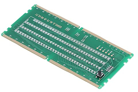 Ddr5 Carte de Test de Carte Mère de Bureau Carte de Test de Slot Mémoire, Prise en Charge de La Carte Mère D'interface Ddr5, Avec Lumières LED Adaptées à La Réparation D'une Panne de Carte Mère