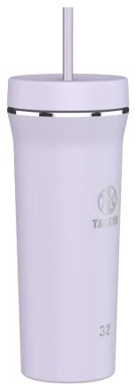 Takeya Gobelet isotherme en acier inoxydable avec couvercle à paille, 946 ml, champ de lavande