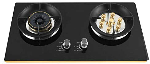 29.5 X17 Built-in Desktop/Embedded Dual-Purpose Gas Stove, 8MM Thick Tempered Glass Integrated Cooktop, Suitable for Natural Gas/liquefied Gas Household Gas Hob Stove (Liquefied gas)