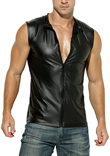 Manview latexliknande herrtopp