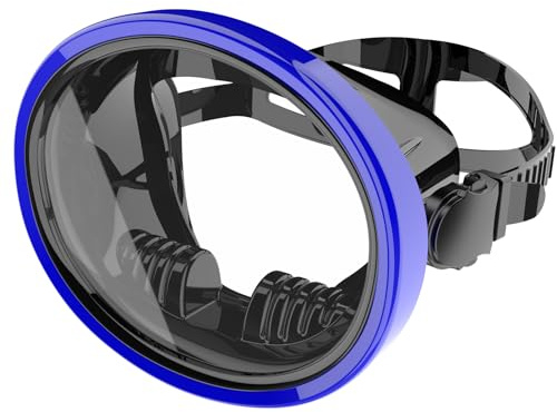 Jwintee Dykmask, dykmask, spjutfiske, mask, fridykande, vattenmask, härdat glas, ovala HD, anti-dimma dykglasögon för vuxna