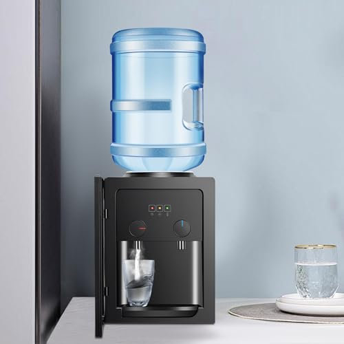 Wasserspender Freistehend Elektrischer Warm- und Kaltwasserspender Rostfreier Stahl Mini-Desktop-Wasserspender für HausundBüro,8℃~95℃,3,5/5/10/18,9L,(550W)