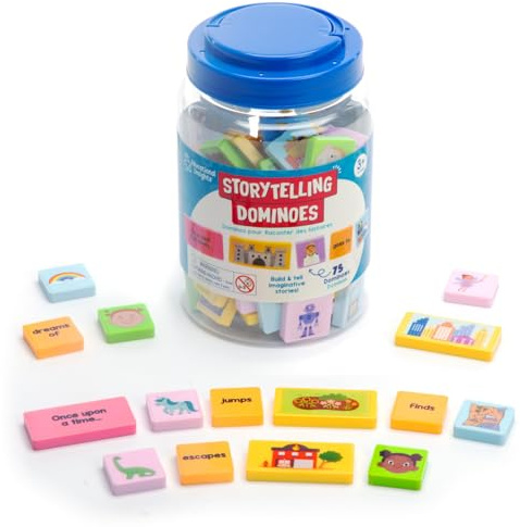 Learning Resources Storytelling Dominoes, Creative Story Prompt Toys & Social Skills Activities, Create Your Own Adventure Sequencing Games, Gifts for Kids Ages 3+