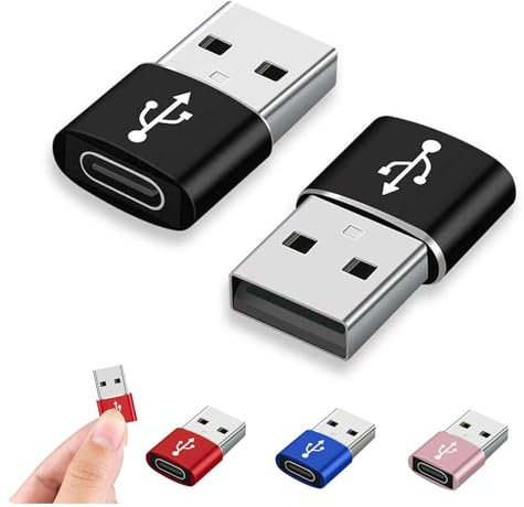 PLGEBR USB-C to USB 3.0 Adapter, USB Type-C Female to USB Male Charging Data Transfer OTG for Samsung, Laptops, Tablets and Smartphones