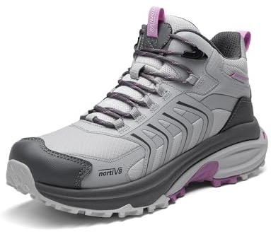 NORTIV 8 NORTIV8 - Botas de senderismo impermeables para mujer
