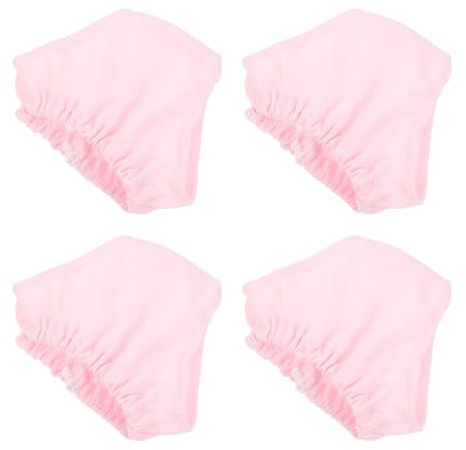 UPKOCH Lot de 4 Mini-Culottes pour Poupées 18 Pouces, Accessoires Rose en Tissu Léger, Culottes Jouets pour Vêtements de Poupée, Décor de Costume et Jeu D'imitation