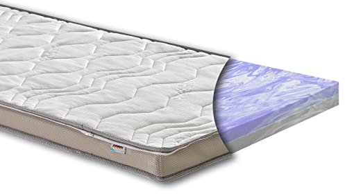 XXL Duo 12cm Topper - Härtegrad wendbar - H2/H3 oder H3/H4 - alle Größen Matratzenauflage - für alle Betten geeignet (H2/H3 - weich/mittel, 160 x 200 cm)
