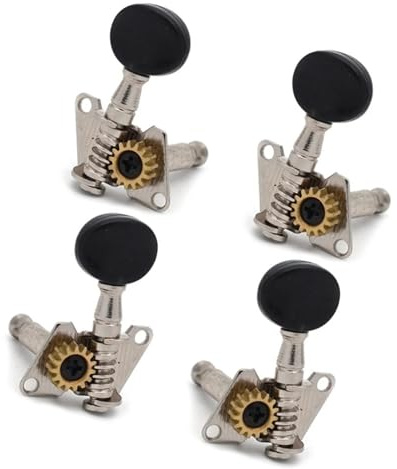 Confezione da 4 accordatori per paletta in materiale durevole per ukulele Perni di accordatura speciali per ukulele Piroli Per Accordatura Per Chitarra