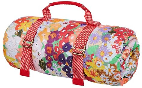 BUTLERS Picknickdecke 180x140cm Outdoor Stranddecke -Picnic Deluxe- waschbare weiche Campingdecke mit wasserdichter Rückseite und Tragegurt | ideal für Park, Garten oder als Krabbeldecke