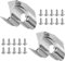 15 Pcs Tool Hooks for Shed Hooks for Garden Tools, Tool Garage Hooks, Garden Tool Storage Organiser Rack Heavy Duty Hooks for Outdoor Garden Shed Tool Holders Double Ladder Hooks, with 30 Screws
