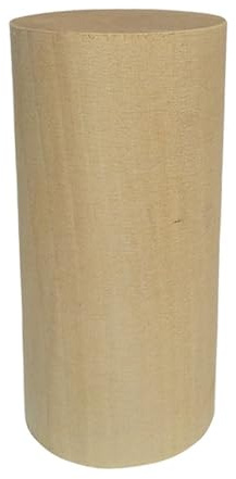 LIFABOLA Varilla de madera redonda, bloques de madera en blanco, diámetro 30-50mm, 3 uds. (50x100mm)
