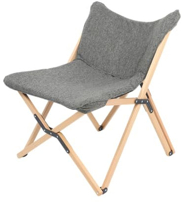 Rebecca Mobili Sedia da Regista, Sedia Poltrona Pieghevole da Esterno, Marrone Grigio, Legno Poliestere, Stabile, Comfortevole, con Sacca per Trasporto - Misure HxLxP: 84 x 69 x 74 cm - Art. RE7183