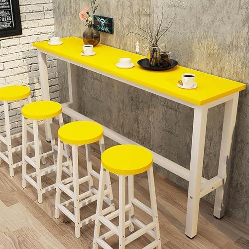 Moderner Holztisch für Bar Küche Balkon rechteckig Konsole Sofa Coffee Tisch mit langem Breakfast Bar Top Möbel für Zuhause und Outdoor