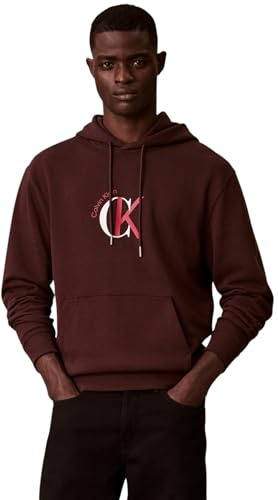 Calvin Klein herr Ls Eu 350terry Graphic Hoodie Lv04re255g Colleget