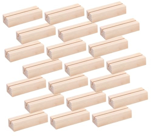FUTUREORYY 24piezas Soporte Para Tarjetas y Recetas Porta Cartas De Tarot Madeja De Madera
