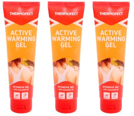 Gel Muscular Efecto Calor para Dolor Muscular y Contracturas, Bálsamo para Espalda, Cuello, Hombros y Piernas, Pack 3 x 150 ml