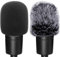 Filtro Pop in Schiuma e Peloso Filtro Anti-Pop Filtro Antipop per Microfono Microfono Parabrezza Grande Copertura Microfono Compatibile con Audio Technica At2020 At2035 At2500 At2050 At4040 2 Pezzi