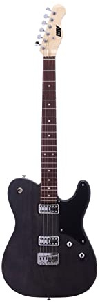 IYV- ITA-450 Solid Ash Body Telecaster Electric Guitar, Satin Black