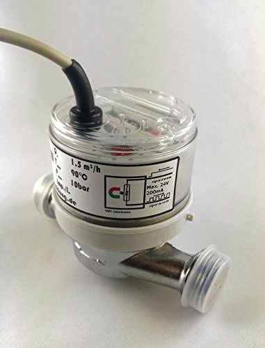 Débitmètre avec sortie d'impulsion Compteur d'eau Générateur de débit d'eau 1 Imp./L Qn 1,5m³/h