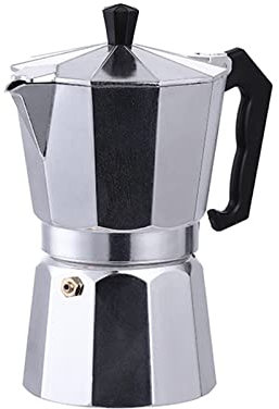 Italian Espresso Maker, Top Maker Mocha Pot, 1, 2, 3, 6 & 9 Cup Stove Top Coffee Percolator Moka Pot, Pot Jug, Brewing Rich Coffee, for Use on Cooker Gas Electrothermal Furnace Espresso (100ml)