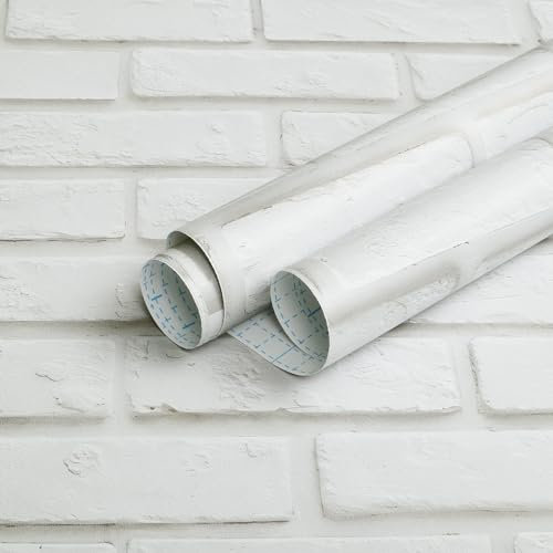 CiCiwind Papel pintado autoadhesivo con aspecto de piedra, 41 cm × 10 m, vinilo grueso, papel pintado con ladrillos, revestimiento de pared, autoadhesivo, resistente al agua, para salón, dormitorio,