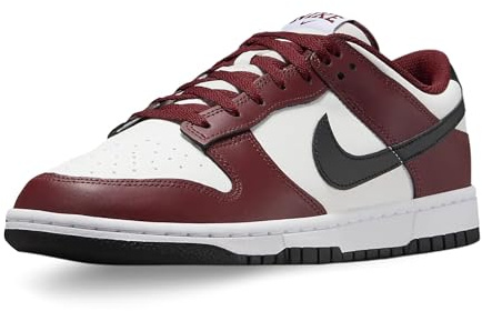 Nike Herren Dunk Low Sneaker, Dark Team Red Black Summit White, 40 EU
