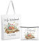 Xuniea 2 Buchliebhaber Geschenke My Weekend Is All Booked Tragetaschen Wiederverwendbar Umhängetasche Einkaufstasche Makeup Taschen Kosmetiktaschen mit Reißverschluss für Geburtstag Weihnachten Leser