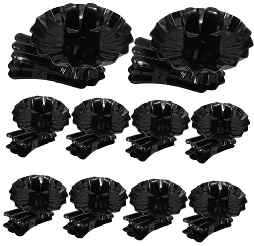 MAGICLULU 10pezzi Portacandele in Metallo Clip Decorative Base Per Candela Delicata Accessorio Per Candela Da Tavolo Per Natale e Feste