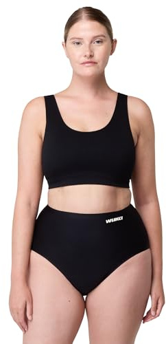 WUKA Stretch High Waist Period Pants Heavy Flow Black Size L-XXXL