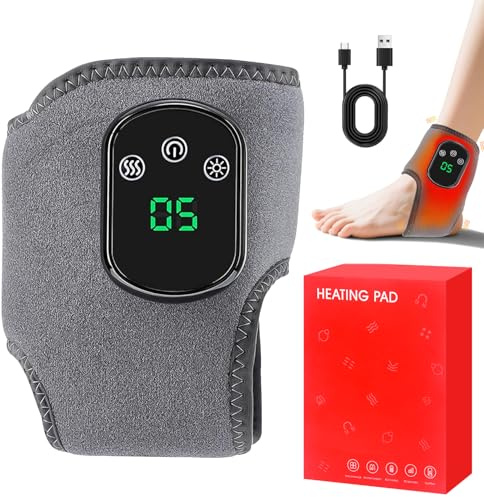 Fußmassagegerät, 3-In-1 Fussmassagegerät, Foot Massager, Fußmassage, Tragbares Kabellose Fußmassagegerät 3 Modi und 5 Wärmestufen für Knöchel, Ferse, Sohle, Fußgewölbe, Weihnachtsgeschenke für Eltern