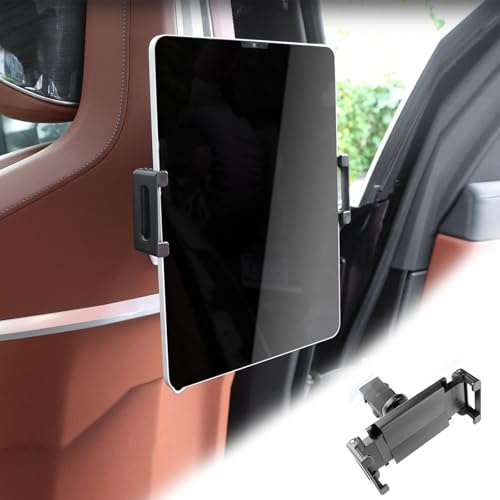 KUNGKIC Supporto per tablet da auto per BMW X3 X5 X6 I20 G05 G06 G45 G60 G61 G70 Estensibile Supporto per cellulare Poggiatesta universale girevole a 360° (Supporto per tablet 2.0)