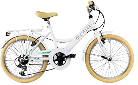 KS Cycling Kinderfahrrad 20'' Toscana weiß 6 Gänge RH 36 cm