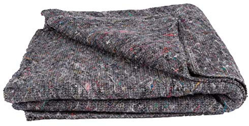 Lot de 25 couvertures d'emballage pour meubles - Environ 350 g/m² - Gris - 150 x 200 cm