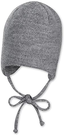 Sterntaler Baby Pur - Berretto Unisex in Lana Argento Melange 45 cm