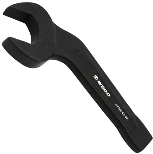 WEDO Schlag Maulschlüssel mit offenem Ende,Einmaul-Kraftschlüssel,Abgewinkelt Offen 41mm,Länge 230mm,Einmaulschlüssel,Schraubenschlüssel,Verschleißfestigkeit,40 Chromstahl,DIN 894