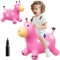 ZHUYNXIR Bouncy Cow Toy,Kid Jumping Cow Toy, Kid Favorite Jumping Toy.Perfect for Birthday, Bouncy Cow Pink.