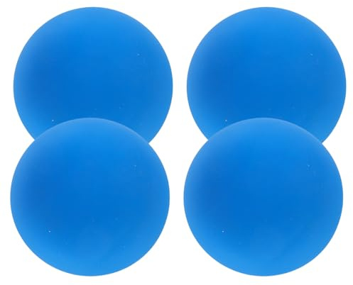 MAGICLULU Set 4 Palline da Squash in Gomma Blu ad Alta Elasticità, Palla da Allenamento Cavo Leggera per Migliorare Reazione e Coordinazione Occhio-Mano, Attrezzatura Sportiva Portatile per