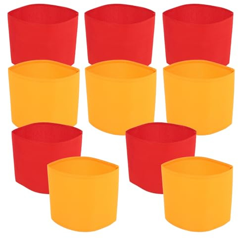 Homoyoyo Brassards Vierges à Sublimer pour Sport, Lot de 10 Pièces, Tissu Résistant, Taille, Bandeaux de Capitaine Pratiques pour Football, Rugby et Compétitions