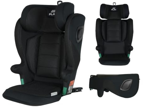 Silla de coche Play Protector i-Size grupo 2/3, con isofix, ECE-R129, Respaldo. Para niños de 3 a 12 años, de 100 a 150cm de altura. Color Negro