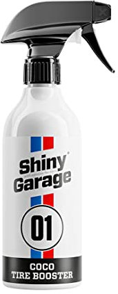 Shiny Garage Felgenreiniger “Coco Tire Booster” 500 ml - Sprühflasche Reifenglanzspray Für Felgenpflege - Felgen Reinigung - Reifenpflege