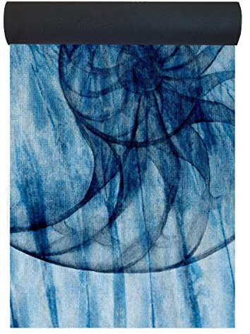 Studio Vegan Suede Microfiber Yoga Mat - 183cm x 61cm, 4mm Natural Tree Rubber for Power, Hot Yoga, Silicone-Free Mat (Seashell)