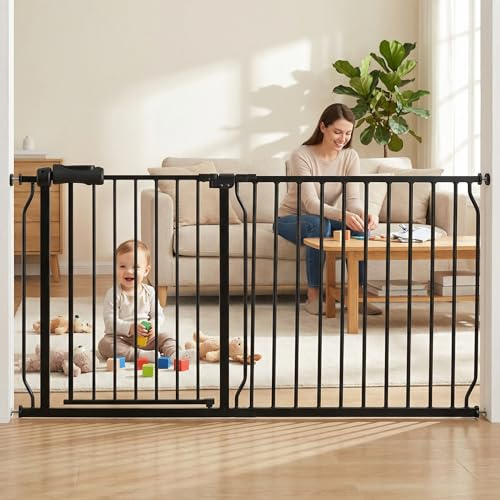 57.5 Inch to 62 Inch Extra Wide Baby Gates for Doorways Stairs Hallway