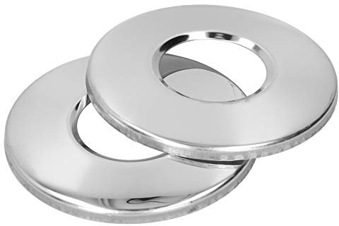 2Pcs Swimming Pool Ladder Plate - Stainless Steel Escutcheons Plates Pool Ladder Escutcheon Cover Plate Handrail Pool Ladders Covers Replacement for 4.2cm Ladder Pipe