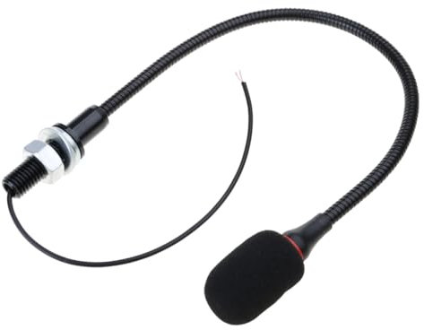 Micrófono de conferencia con función de recogida unidireccional, micrófono flexible de cuello de cisne para autobuses y salas de reuniones