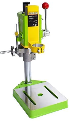 ZPBLWT Colonna per Trapano Verticale, Supporto da Tavolo per Trapano Elettrico Multifunzione da Banco, Diametro del Collare 38-43mm, Girevole a 90°, Fori Precisi