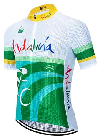 Maillot Ciclismo Hombre Ropa Camiseta Bicicleta MTB con Mangas Cortas